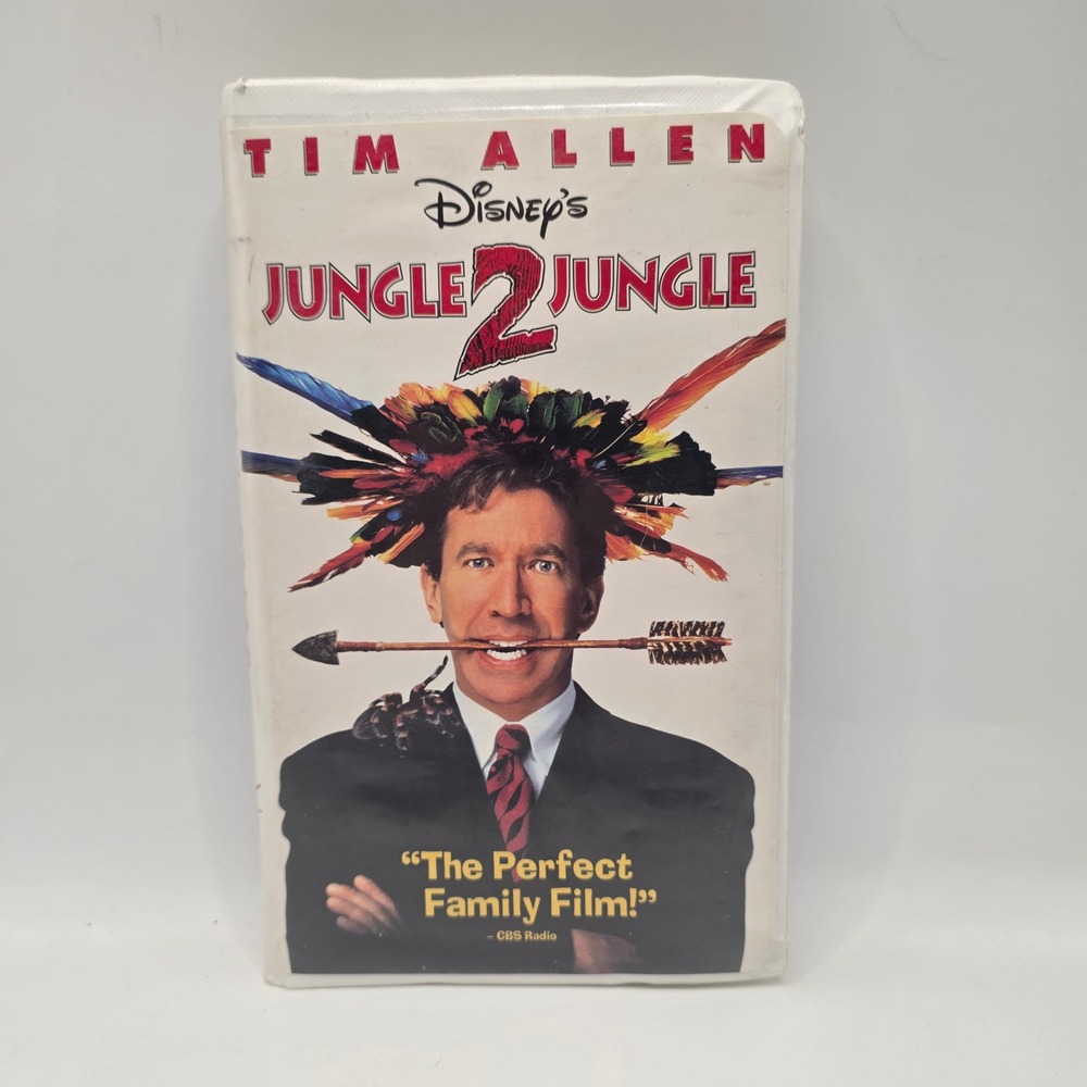 Disney Jungle 2 Jungle VHS Tim Allen Martin Short 90s Comedy Family Movie 1997